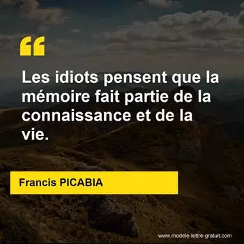 Citation Francis PICABIA