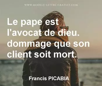 Citation de Francis PICABIA