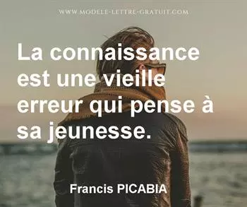 Citation de Francis PICABIA