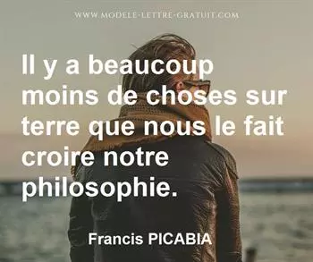 Citation de Francis PICABIA