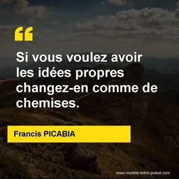 Citation Francis PICABIA