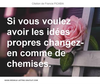 Citations Francis PICABIA