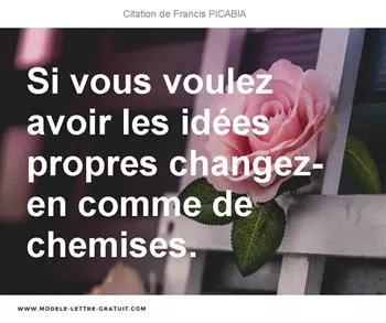 Citations Francis PICABIA