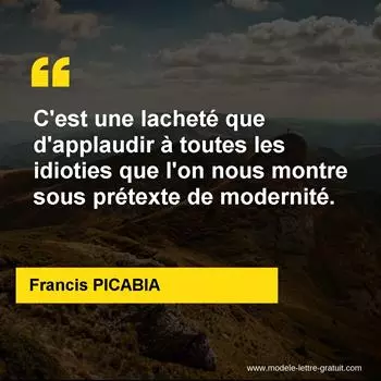 Citation Francis PICABIA