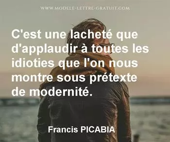 Citation de Francis PICABIA