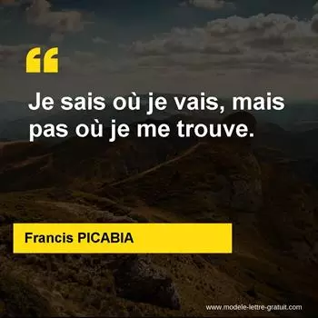Citation Francis PICABIA
