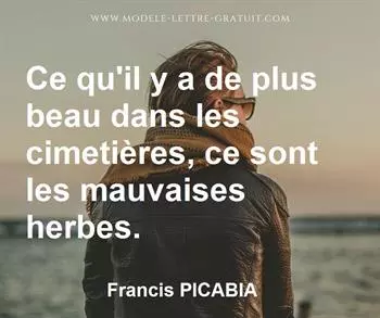 Citation de Francis PICABIA