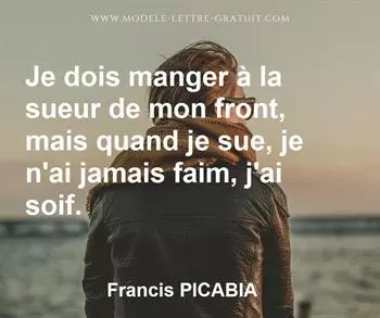Citation de Francis PICABIA