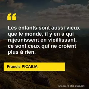 Citation Francis PICABIA
