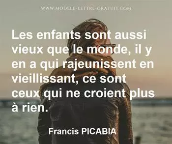 Citation de Francis PICABIA