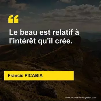 Citation Francis PICABIA