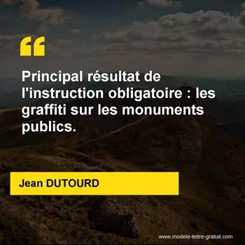 Citation Jean DUTOURD