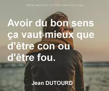 Citation de Jean DUTOURD