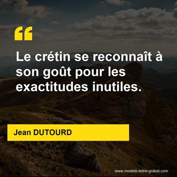 Citation de Jean DUTOURD