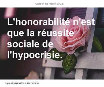 Citations Hervé BAZIN