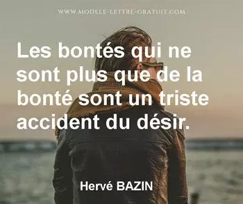 Citation de Hervé BAZIN
