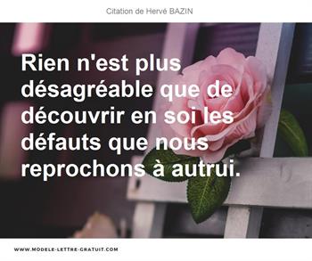 Citations Hervé BAZIN