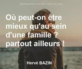 Citation de Hervé BAZIN