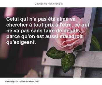 Citations Hervé BAZIN