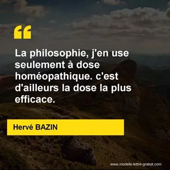 Citation Hervé BAZIN
