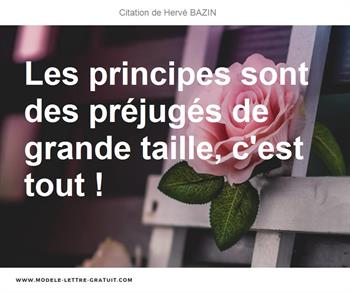 Citations Hervé BAZIN