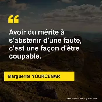 Citation Marguerite YOURCENAR