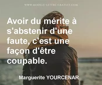 Citation de Marguerite YOURCENAR