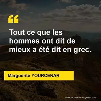Citation Marguerite YOURCENAR