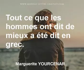 Citation de Marguerite YOURCENAR
