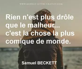 Citation de Samuel BECKETT