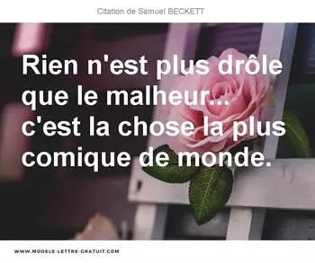 Citations Samuel BECKETT