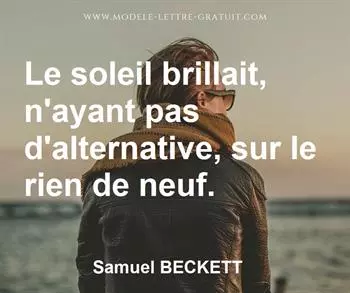 Citation de Samuel BECKETT