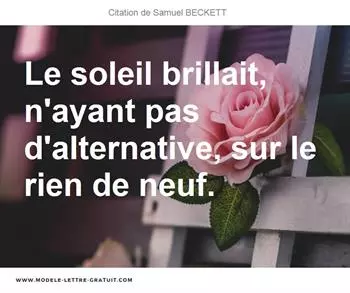 Citations Samuel BECKETT