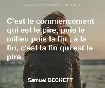 Citation de Samuel BECKETT