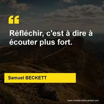 Citation Samuel BECKETT