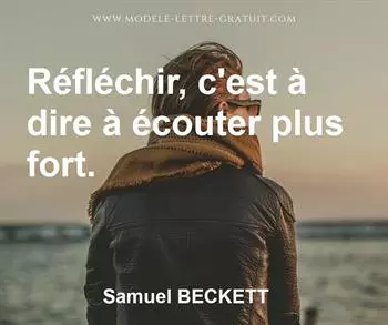 Citation de Samuel BECKETT