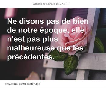 Citations Samuel BECKETT
