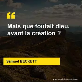 Citation Samuel BECKETT