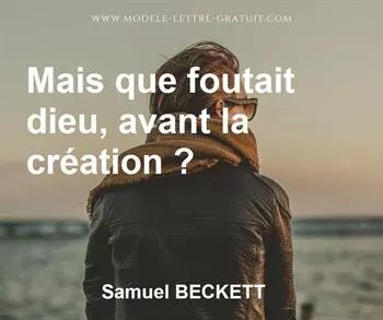 Citation de Samuel BECKETT