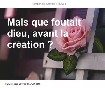 Citations Samuel BECKETT
