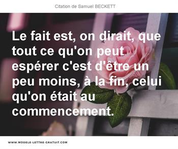 Citations Samuel BECKETT