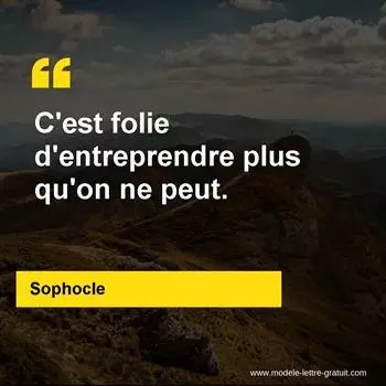 Citation Sophocle