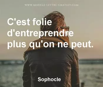 Citation de Sophocle