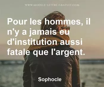 Citation de Sophocle