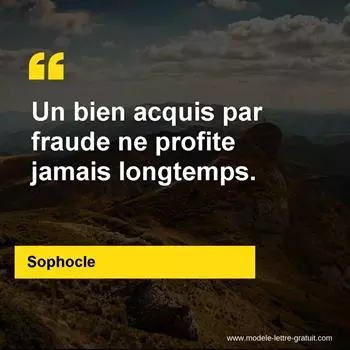 Citation Sophocle