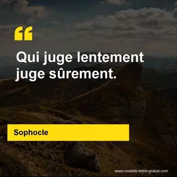 Citation Sophocle