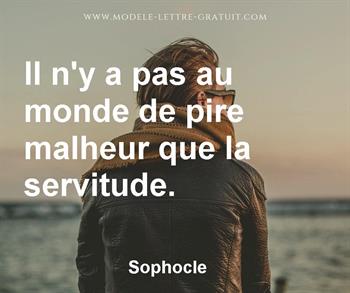 Citation de Sophocle