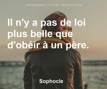 Citation de Sophocle