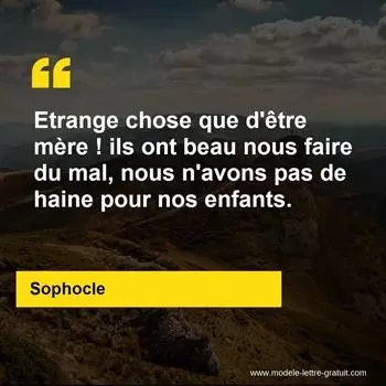 Citation Sophocle
