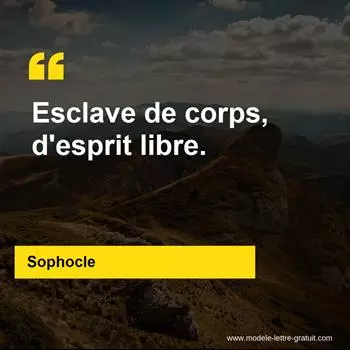 Citation Sophocle